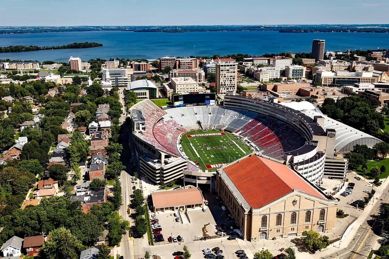 Camp Randall Football Stadium in Madison, Wisconsin