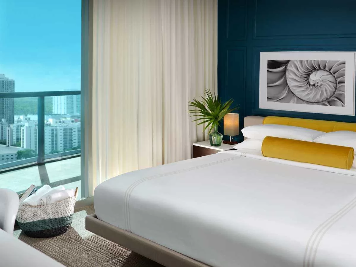 Een standaardkamer in het Sole hotel in Miami