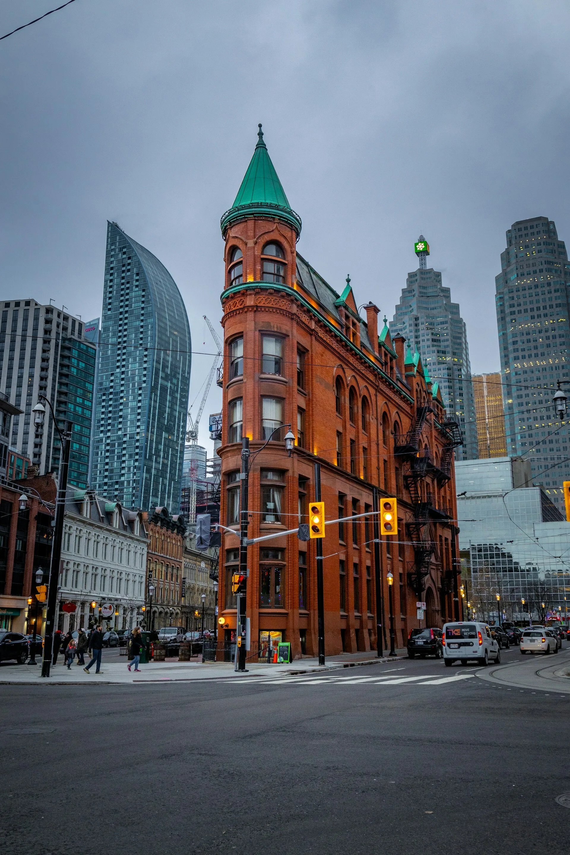 Gooderham Building op Wellington Street East in Toronto, iconisch historische architectuur in Canada