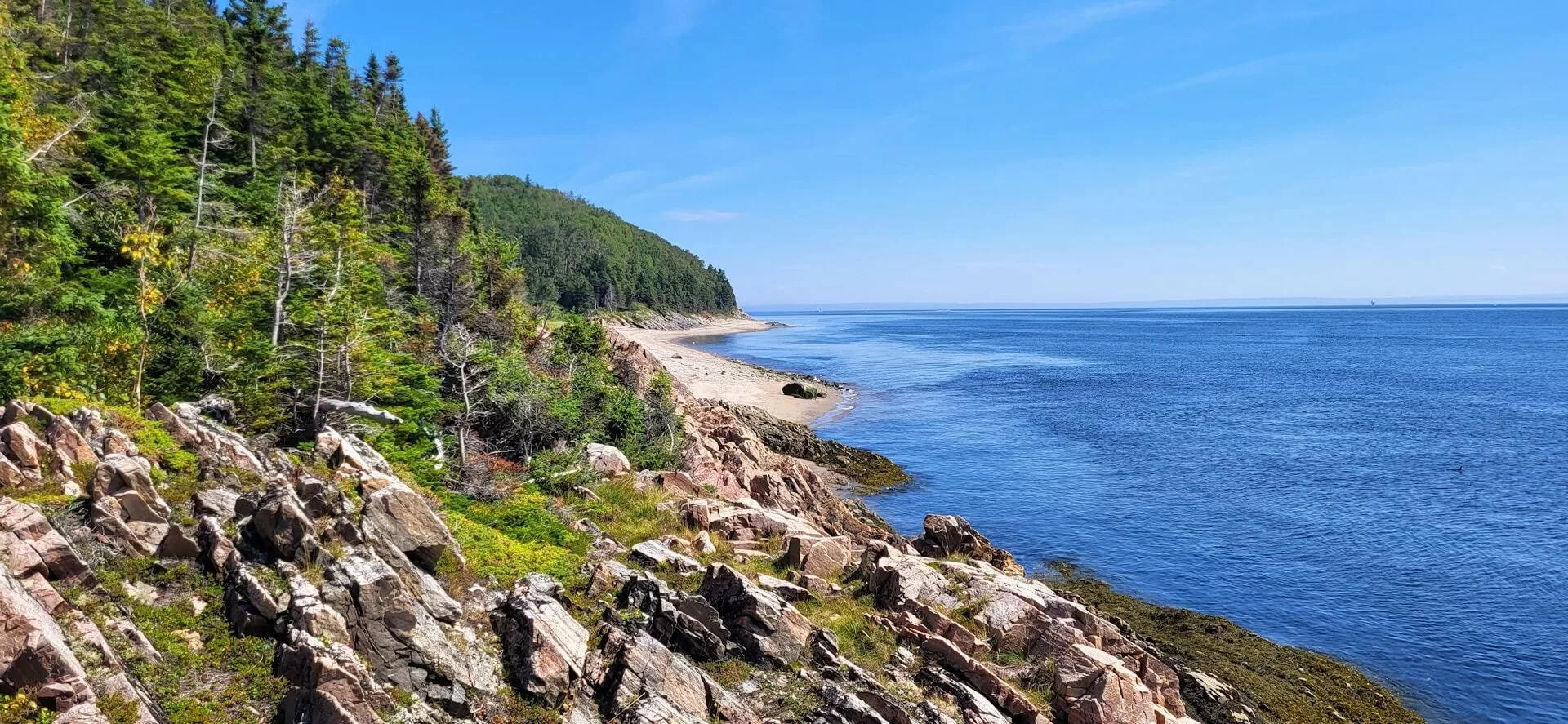 De kust van Tadoussac in Quebec
