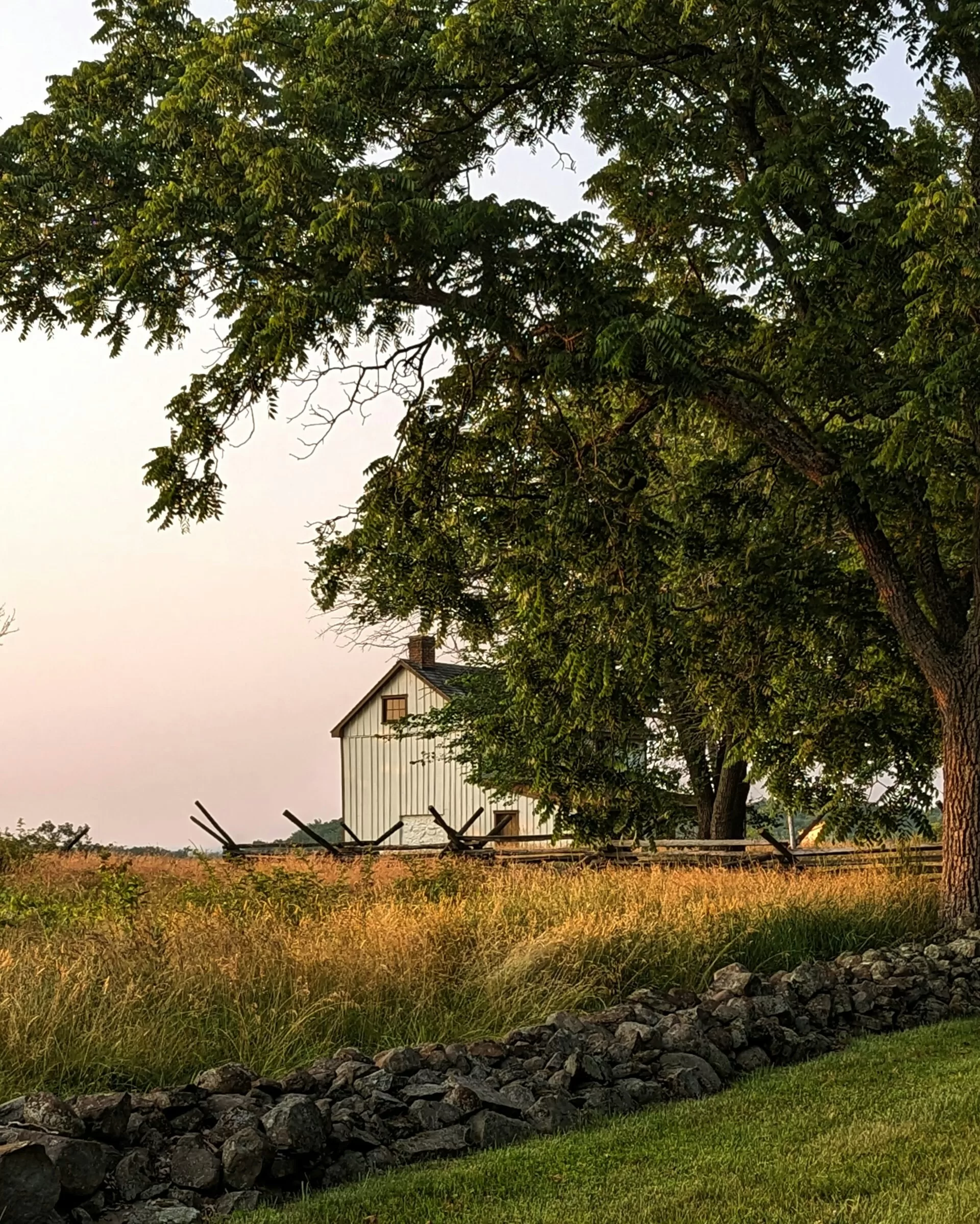 Een oude boerderij in Gettysburg, Pennsylvania