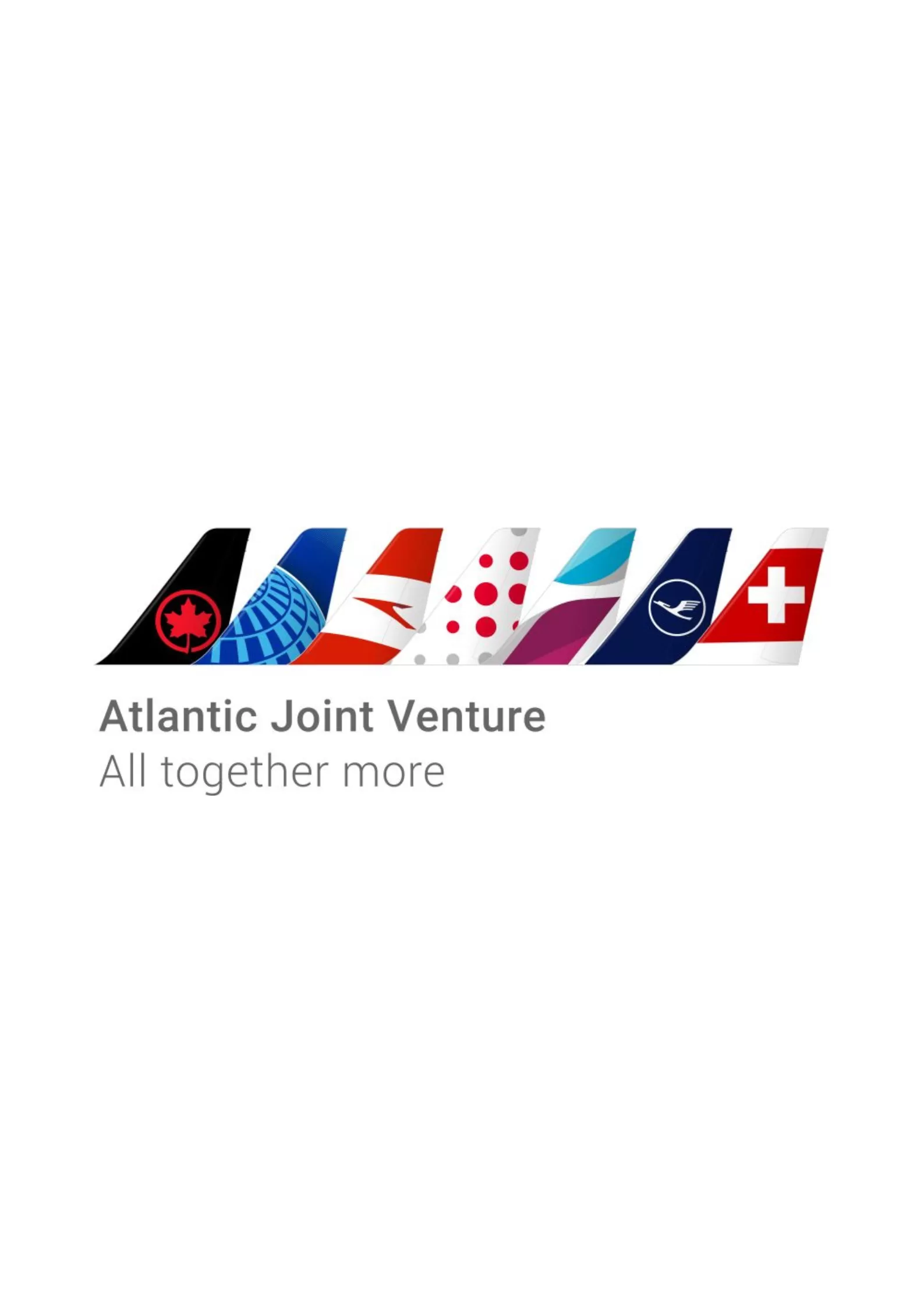 Zeven staarten van vliegtuigen van de Atlantic Joint Venture