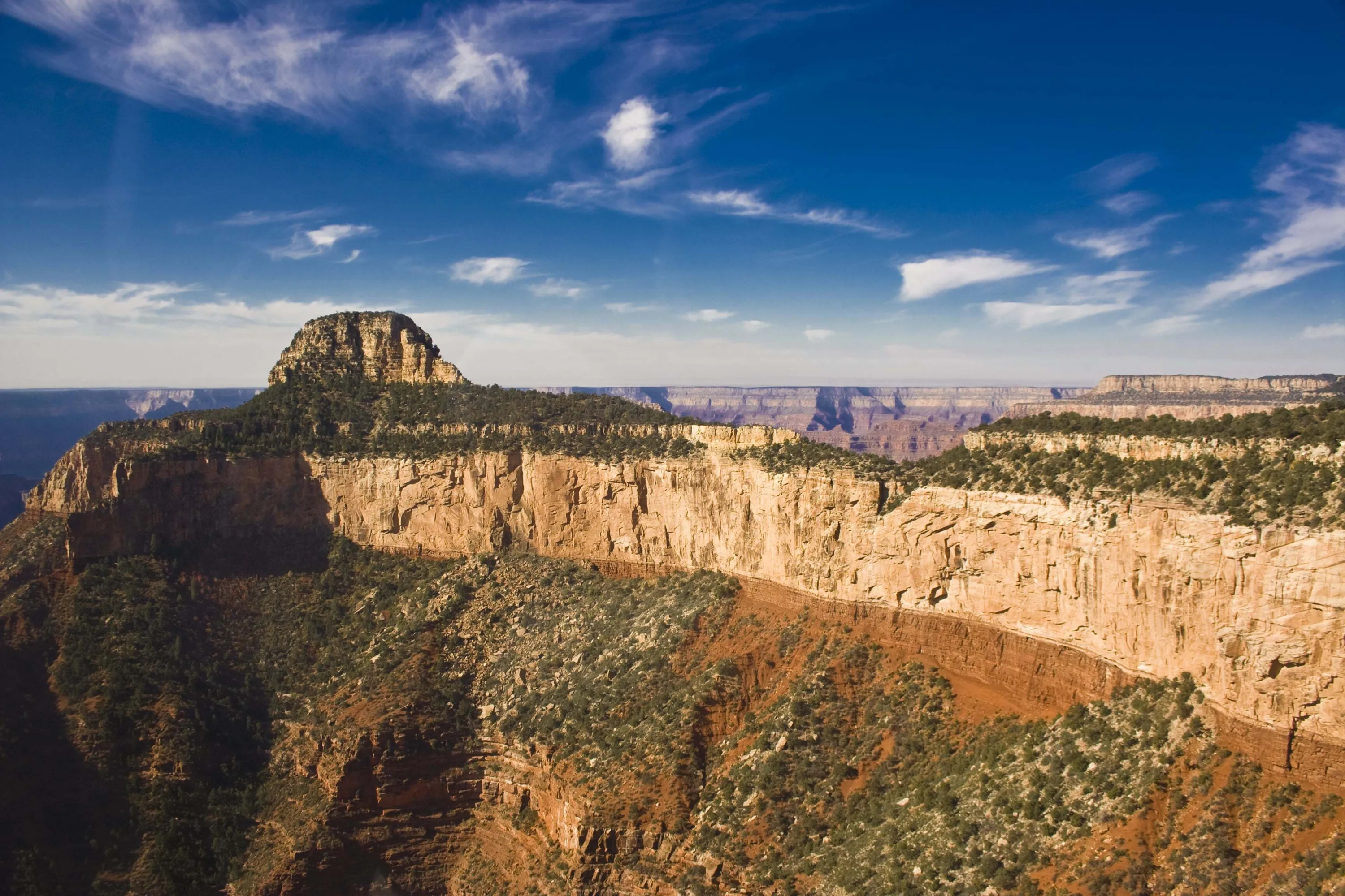 Uitzicht tijdens de Majestic Helicopter Tour over de Grand Canyon