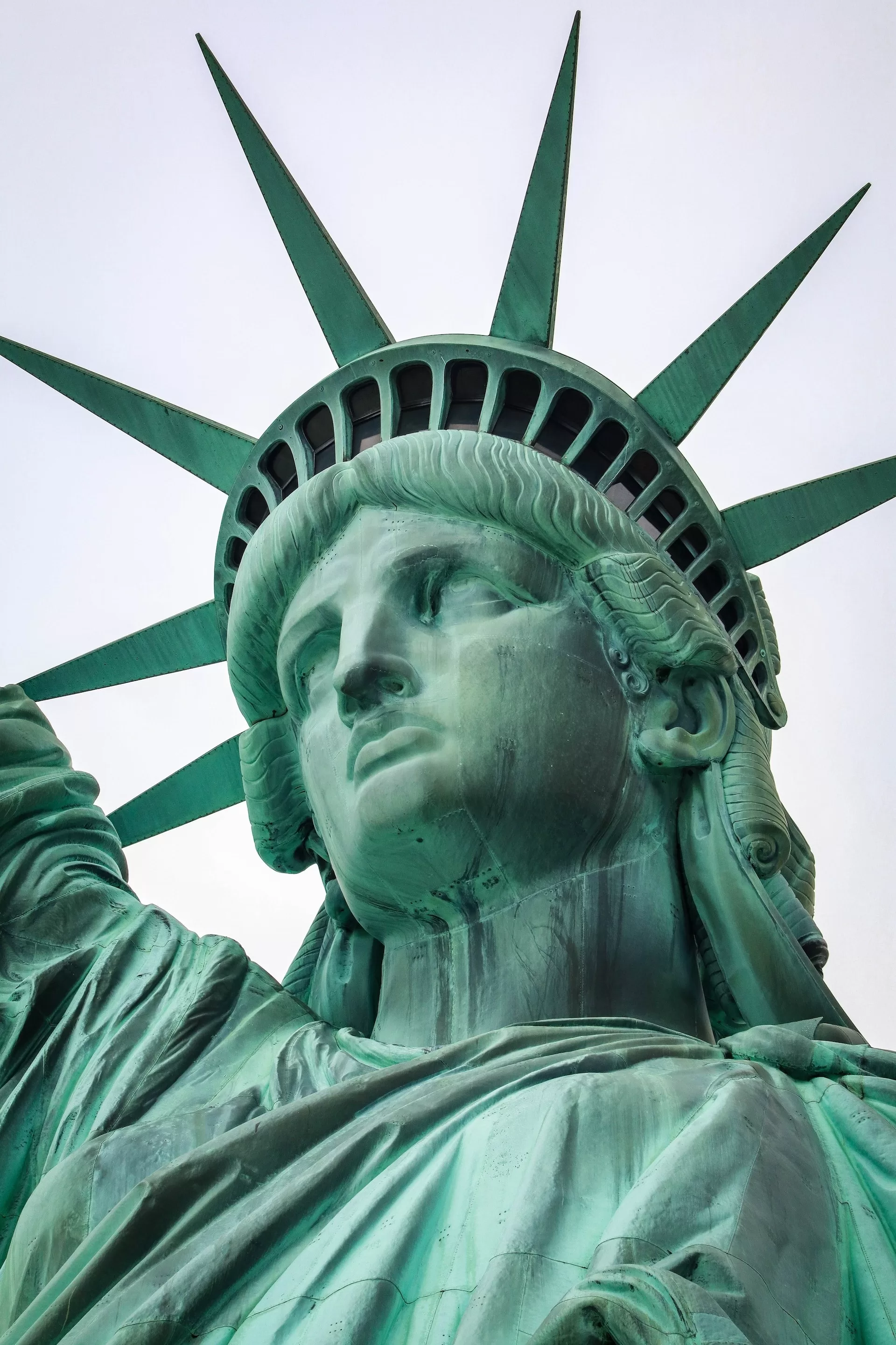 Close-up foto van het Statue of Liberty in New York City