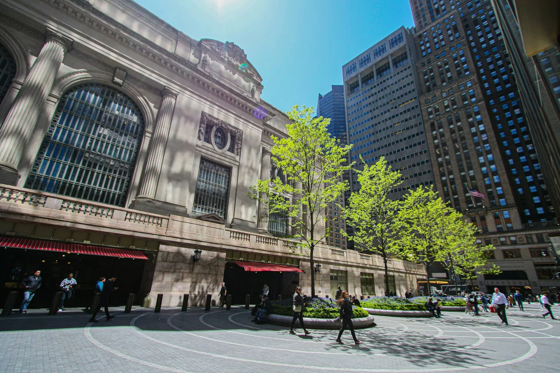 Grand Central  Terminal aan 42nd Street en Park Avenue in Manhattan, New York