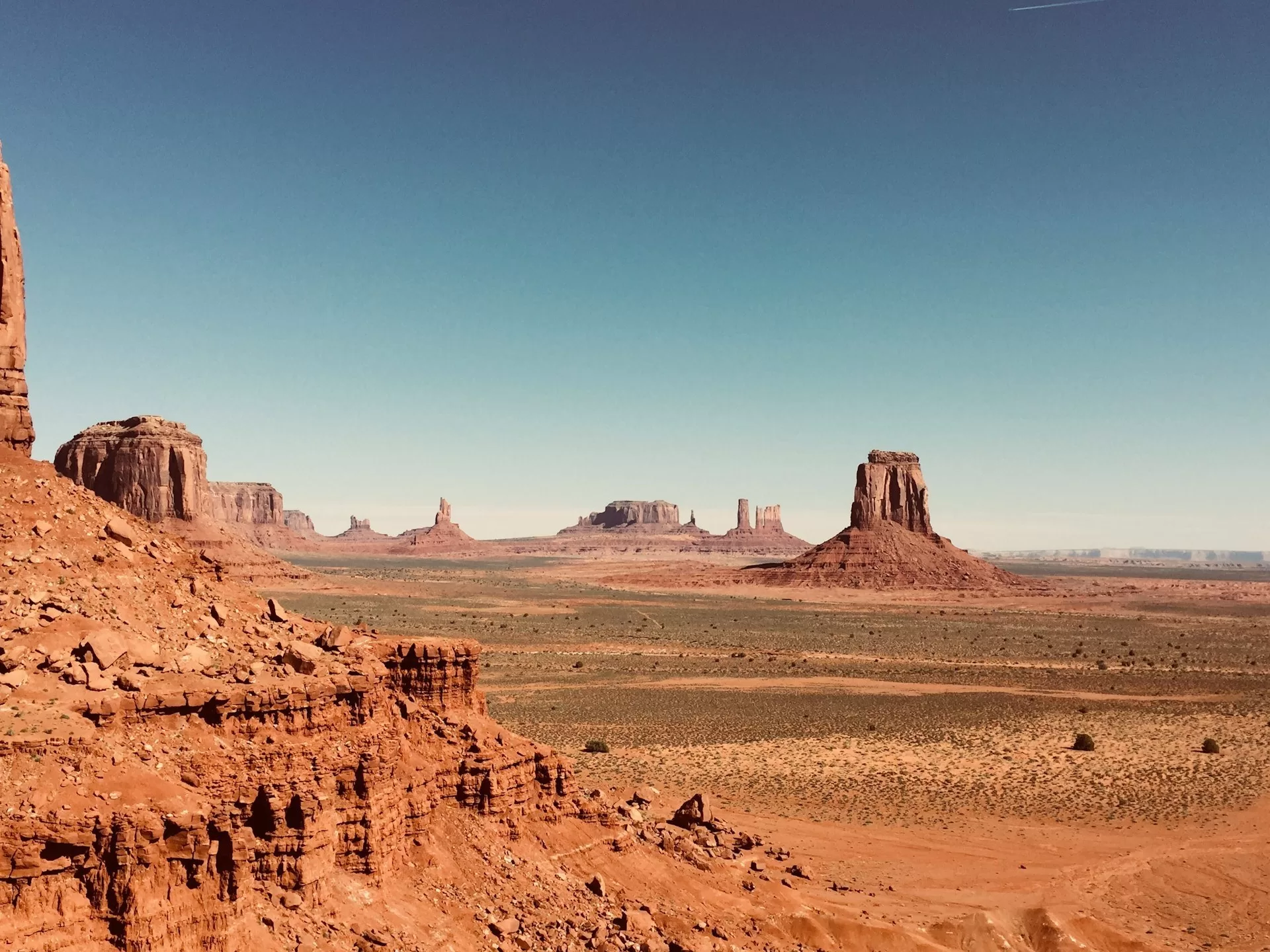 De rotsformaties van Monument Valley