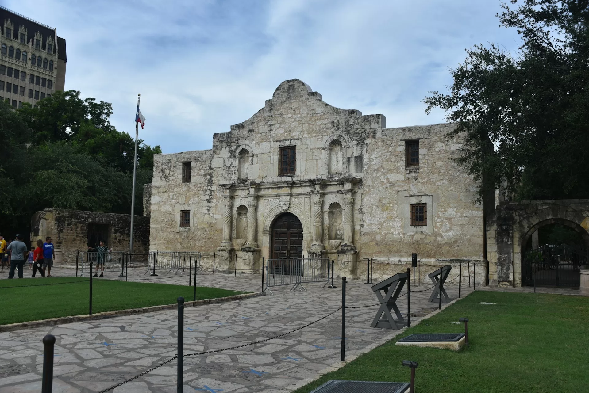 De Alamo Mission in de stad San Antonio in Texas USA