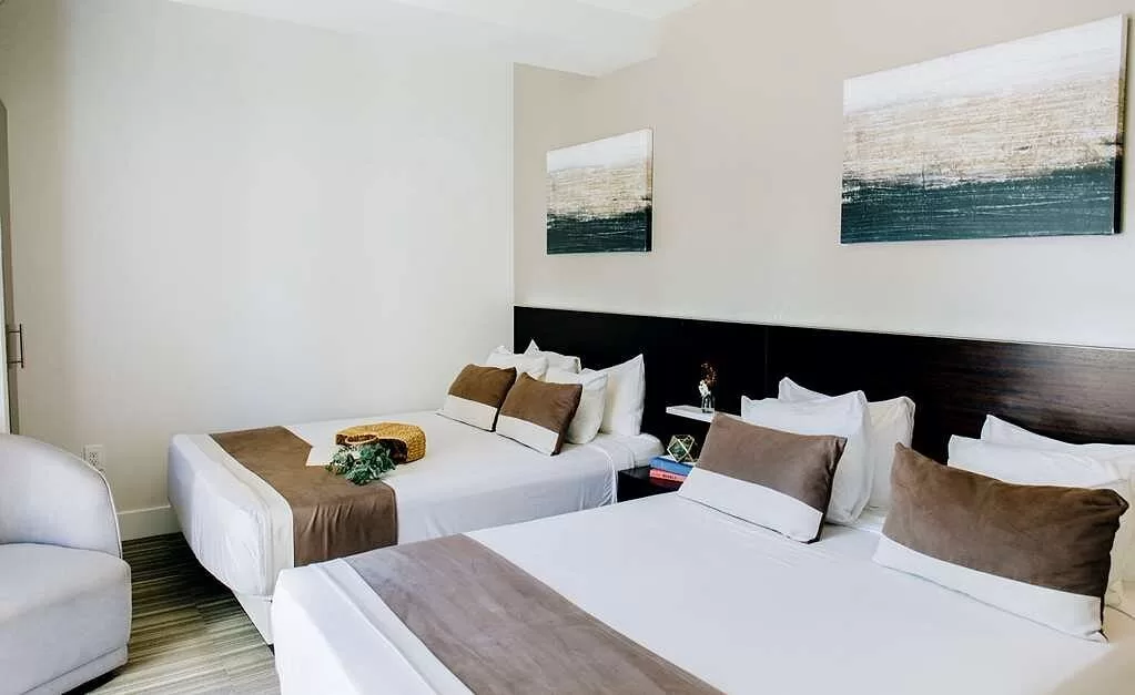 Standaardkamer met twee aparte bedden in het Hotel Casa Boutique Miami