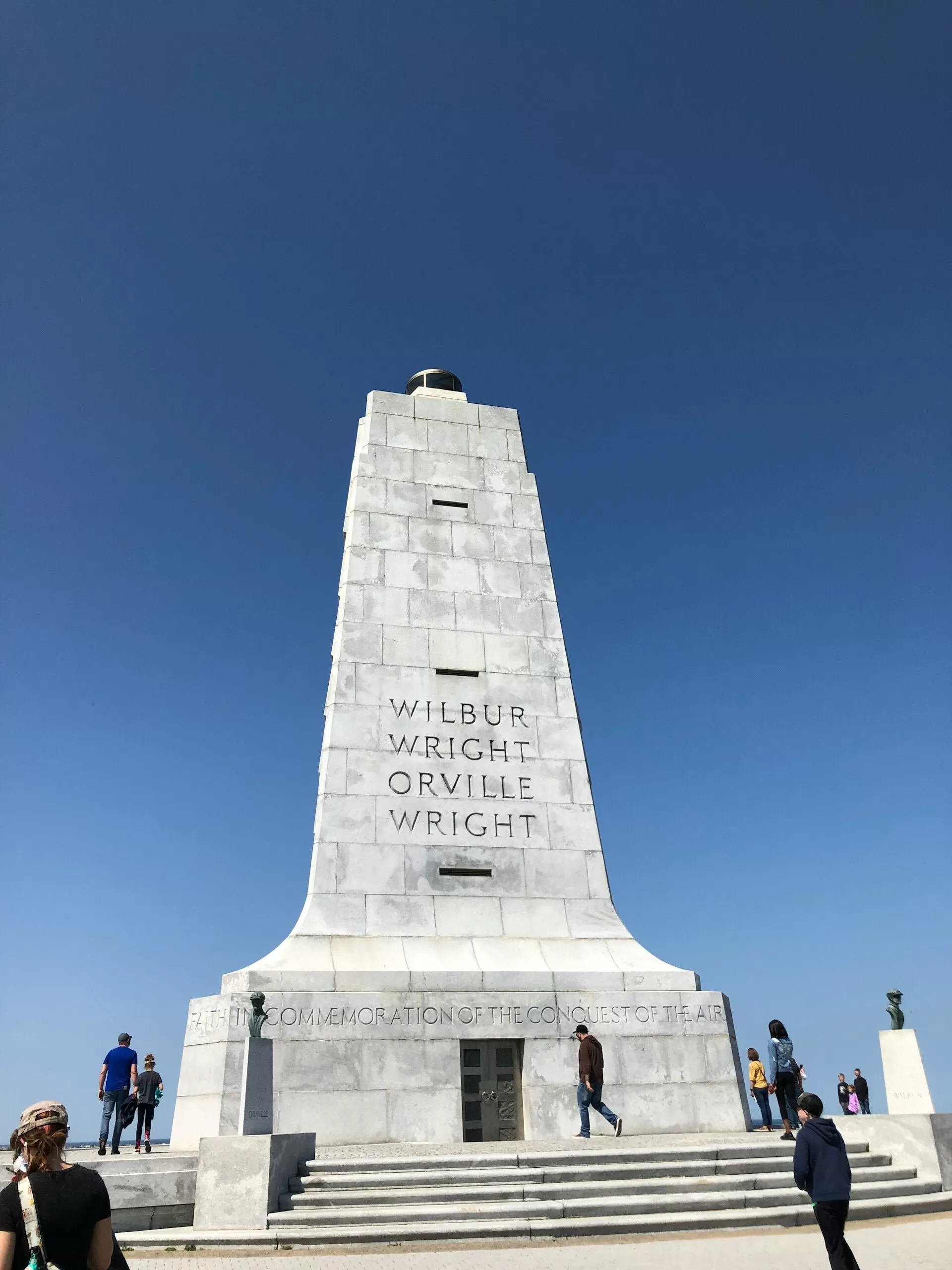 Een monument in Kill Devil Hills, North Carolina