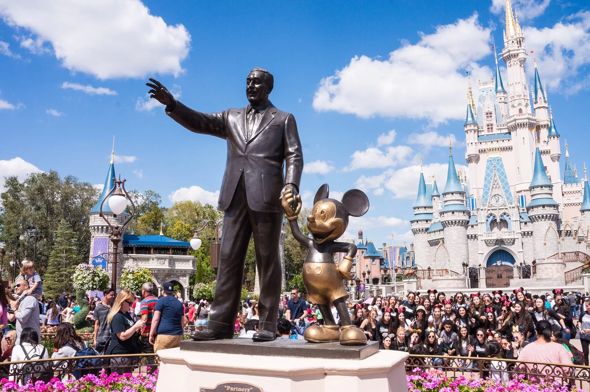 Standbeeld van Walt Disney in Disney World, Orlando