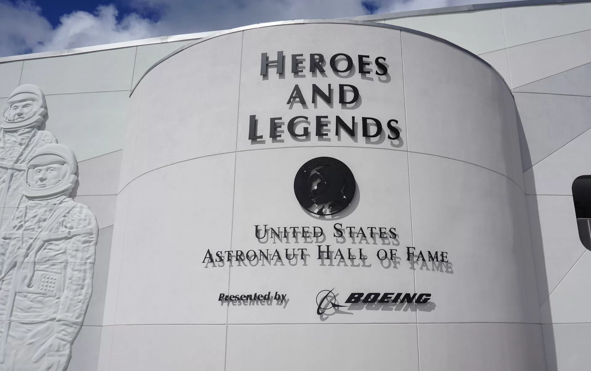 Ingangsbord van Kennedy Space Center Cape Canaveral Florida